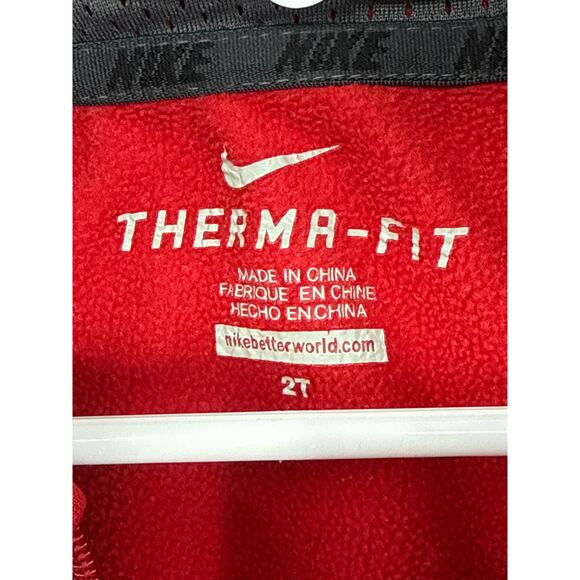 Nike Runner Jogger Thermal Fit Red Jacket Toddler 2T - Picture 2 of 4